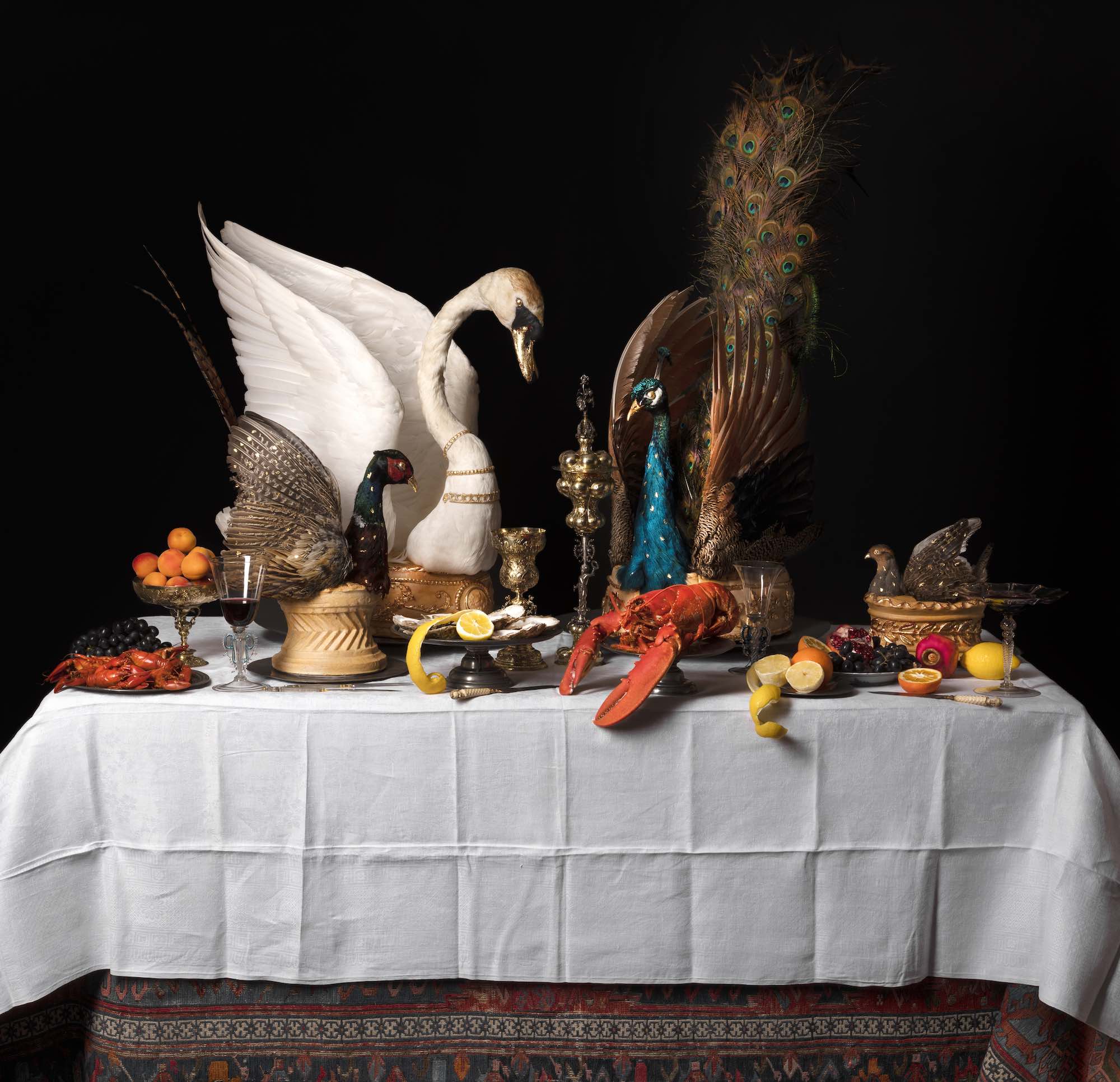 A view of a Baroque feasting table.
