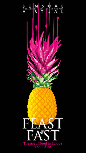 "Pineapple on glassware stand"