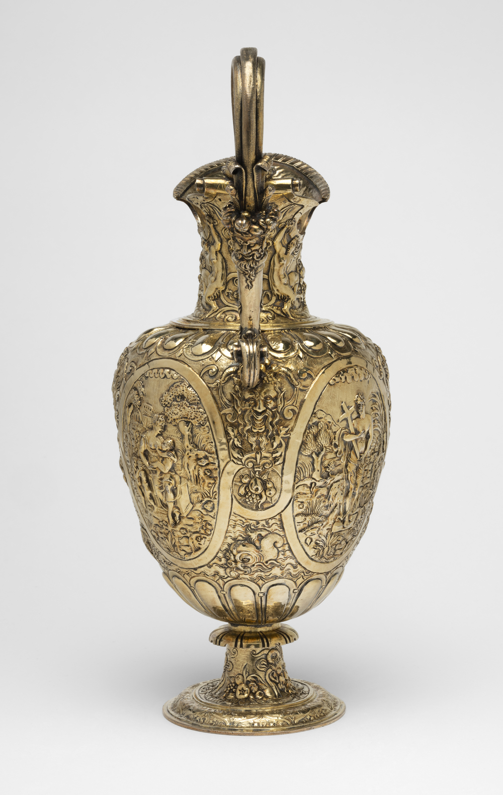 Ewer with personification of the virtues and fruit