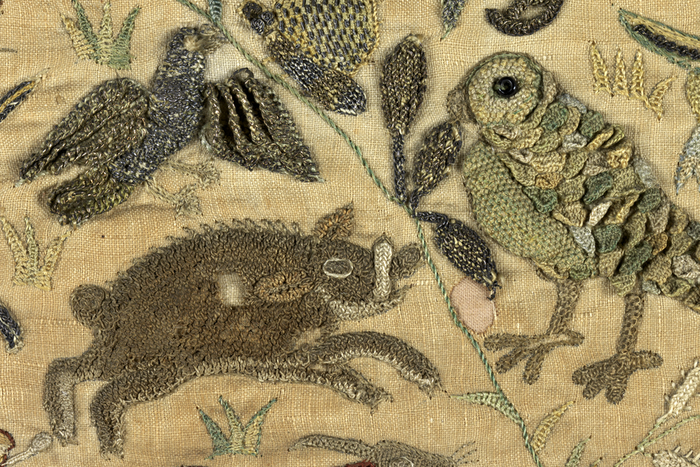 Embroidered panel depicting Arcadia